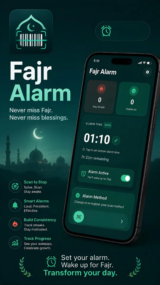 Pengaturan alarm Fajrlock dengan alarm dalam keadaan aktif